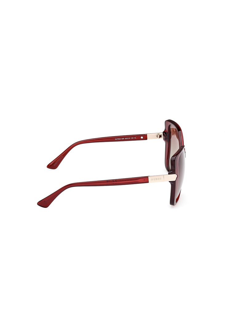GUESS Women's UV Protection Butterfly Sunglasses - GU782069F56 - Lens Size: 56 Mm - Image 3